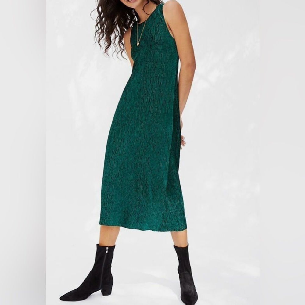 Maeve by Anthropologie Forest Green Dress midi size S